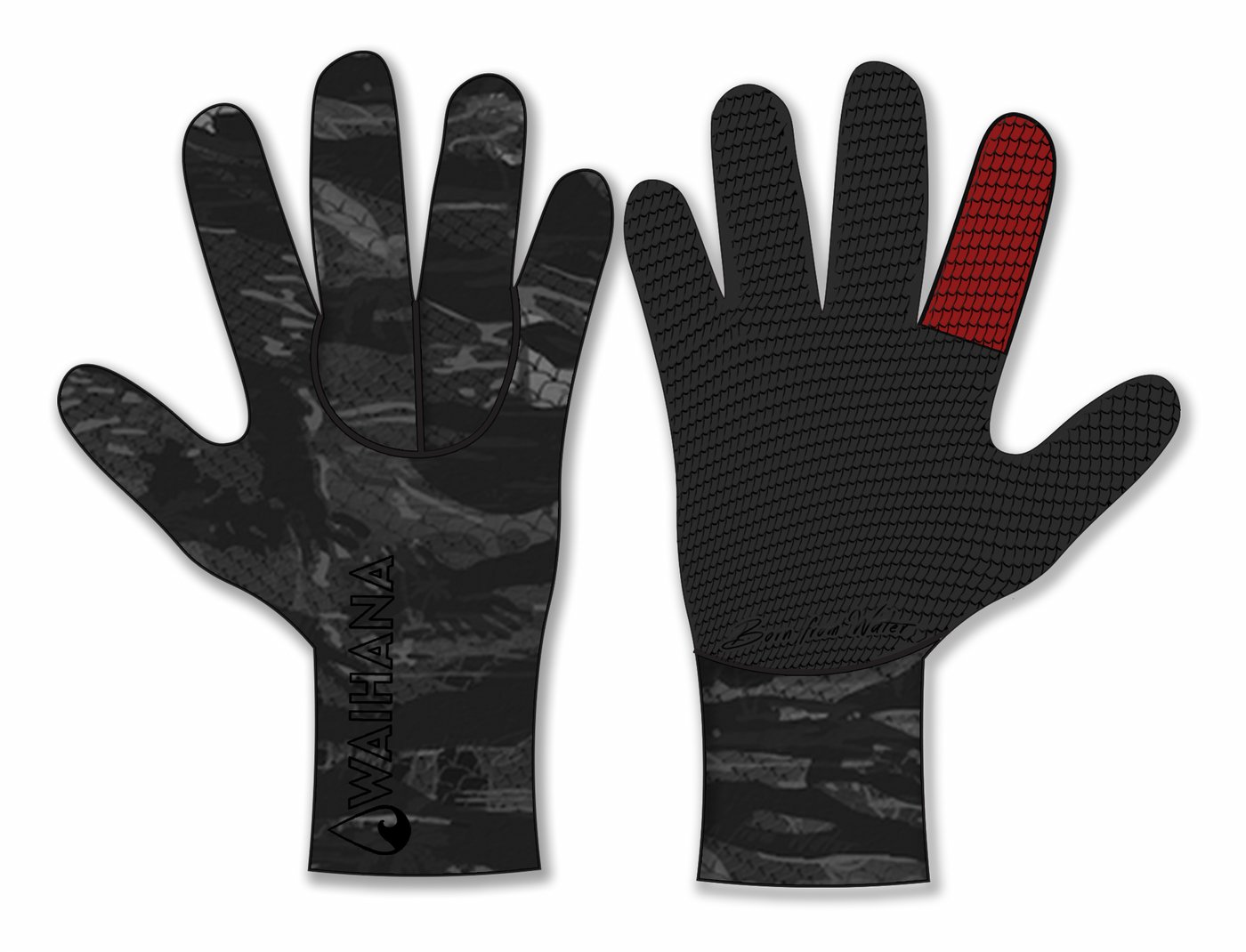 Tropicam Black Gloves